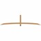 Ekena Millwork Bellingham Timber Gable Bracket, Western Red Cedar, 108"W x 27"H x 1 1/2"D x 3 1/2"F, 6/12 Pitch GBW108X27X0204BEL00SWR - alternate 1